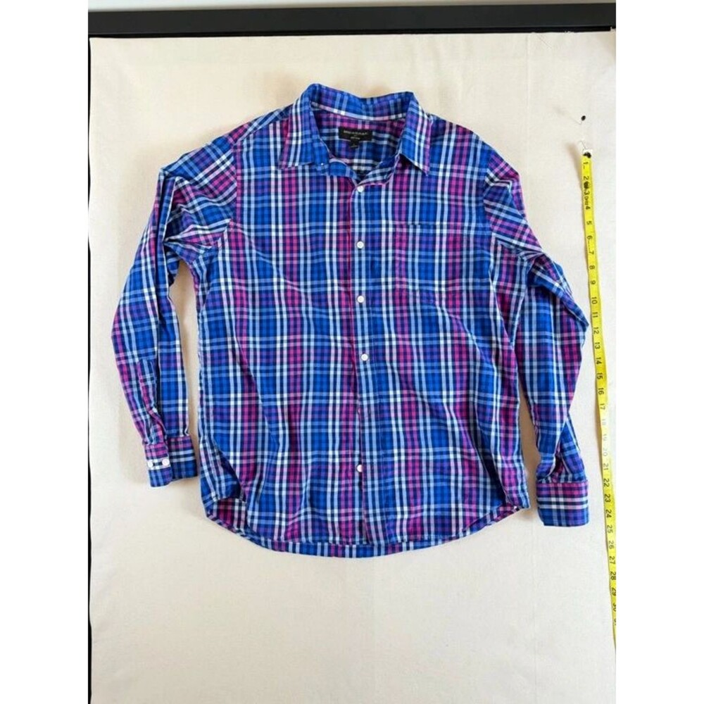Banana Republic Soft Wash Plaid Button Down Shirt Men’s Large